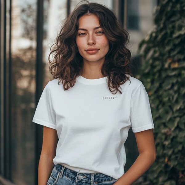Womans Logo White T-shirt - Image 4