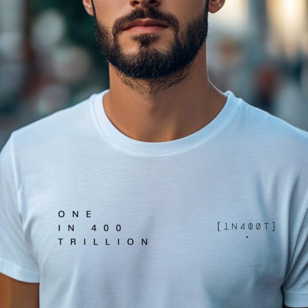 White Trillion One Mens Tshirt